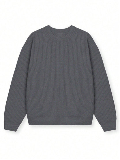 Round Neck Cotton Sweater for Women