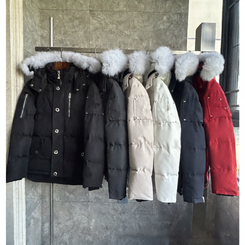 Round neck down jacket