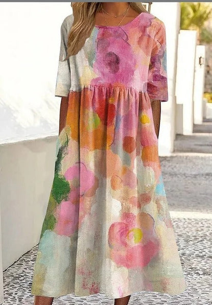 Round-neck dress