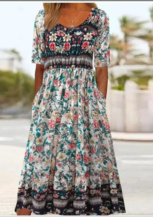 Round-neck dress