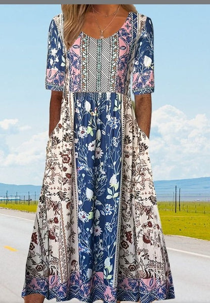Round-neck dress