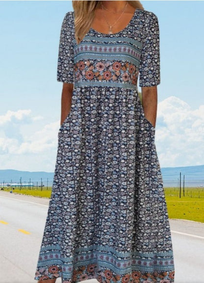 Round-neck dress