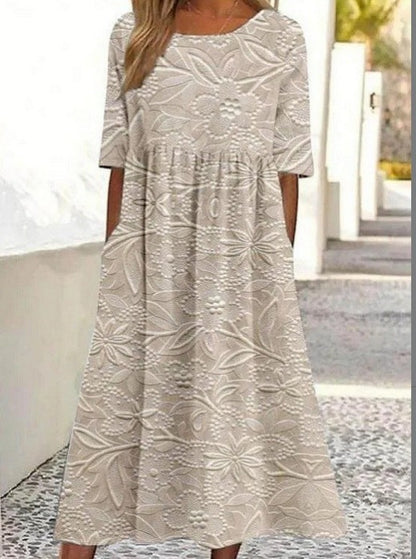 Round-neck dress