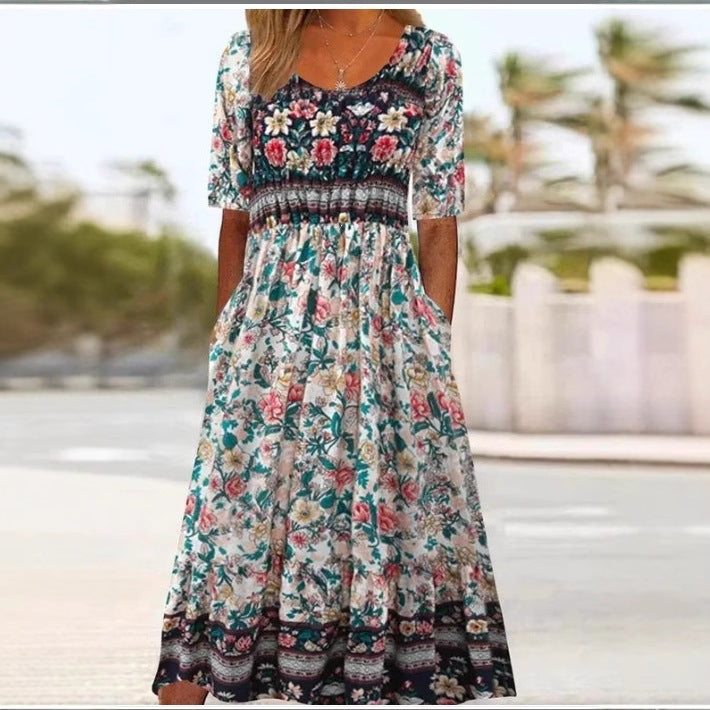 Round-neck dress