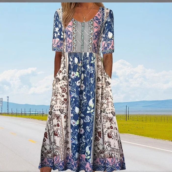 Round-neck dress
