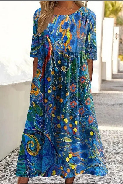 Round-neck dress
