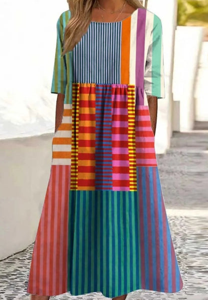 Round-neck dress