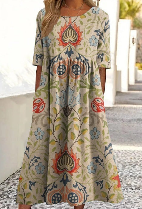 Round-neck dress