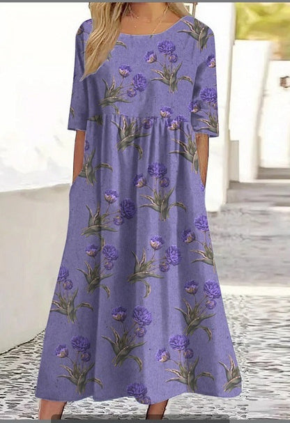 Round-neck dress