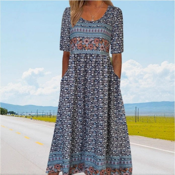 Round-neck dress