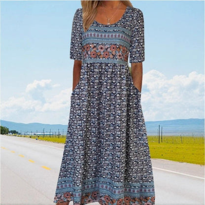 Round-neck dress