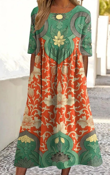 Round-neck dress