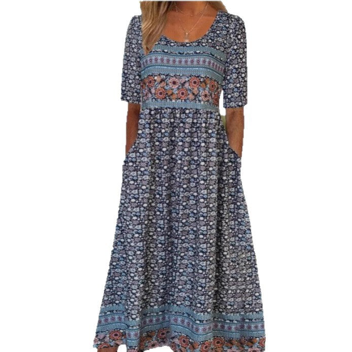 Round-neck dress