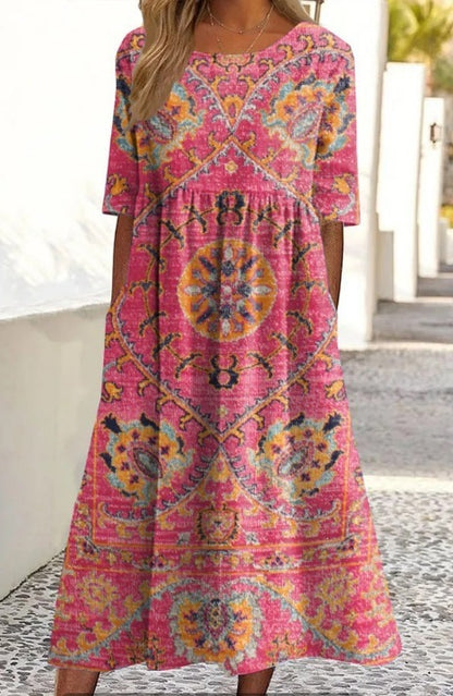 Round-neck dress