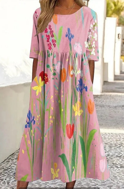 Round-neck dress