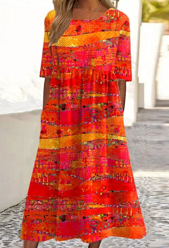 Round-neck dress