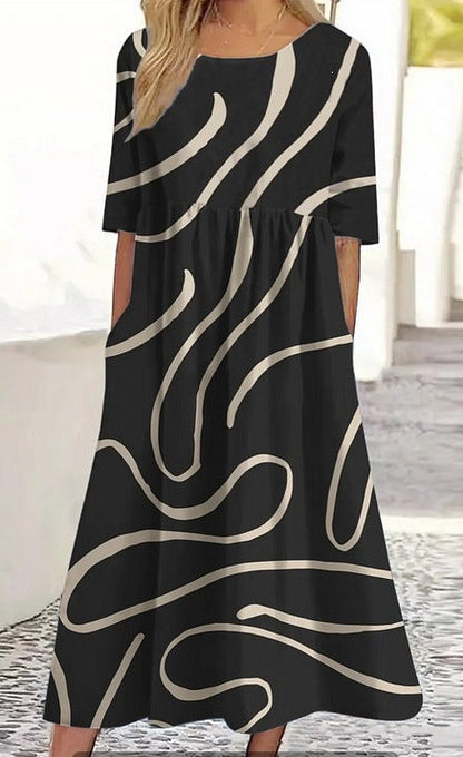Round-neck dress