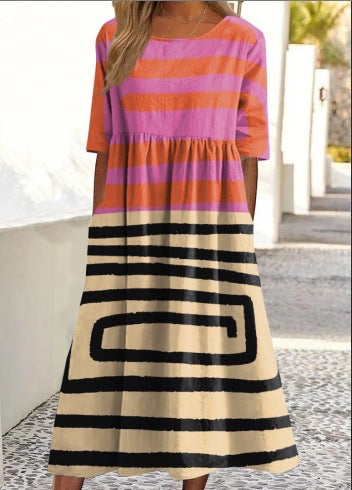 Round-neck dress