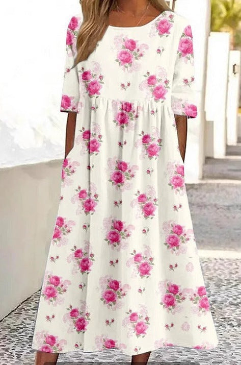 Round-neck dress
