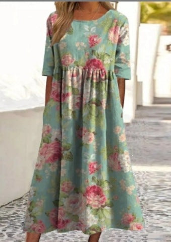 Round-neck dress