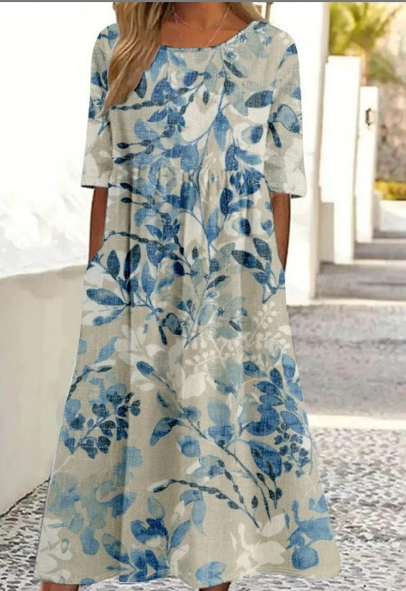 Round-neck dress