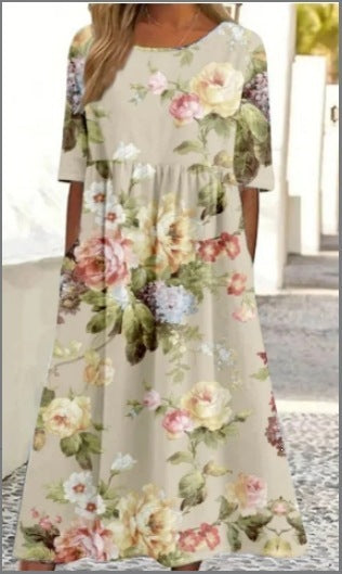 Round-neck dress