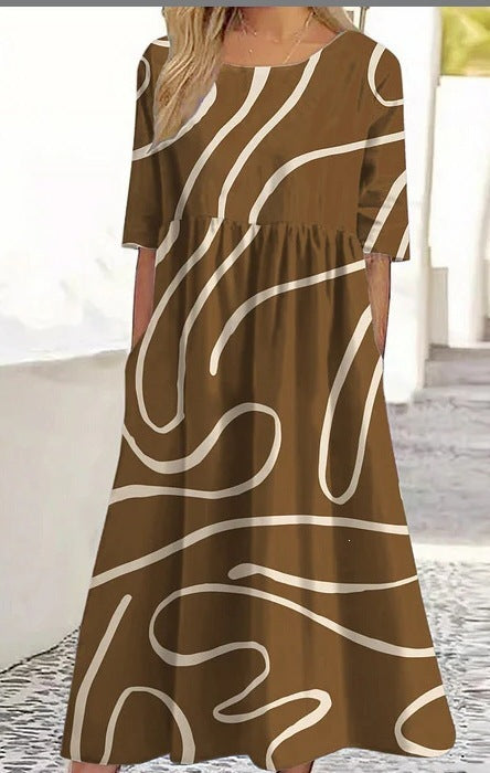 Round-neck dress