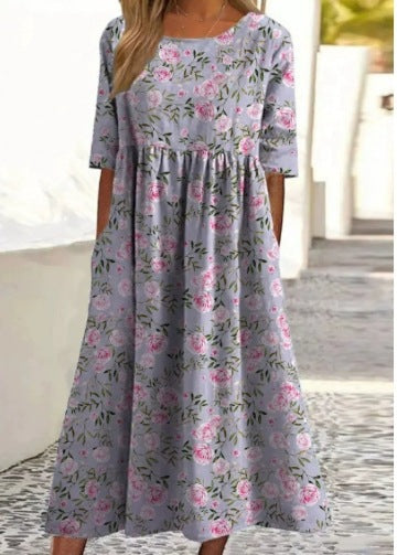Round-neck dress