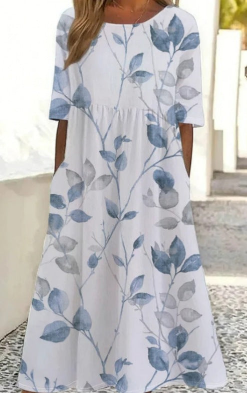 Round-neck dress