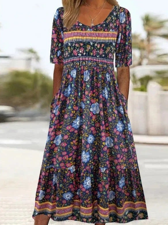 Round-neck dress