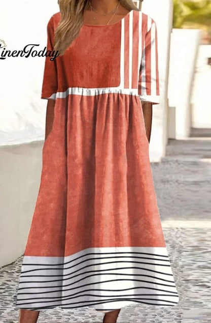 Round-neck dress