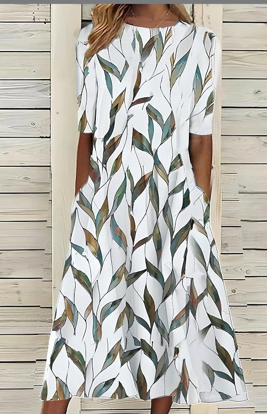Round-neck dress