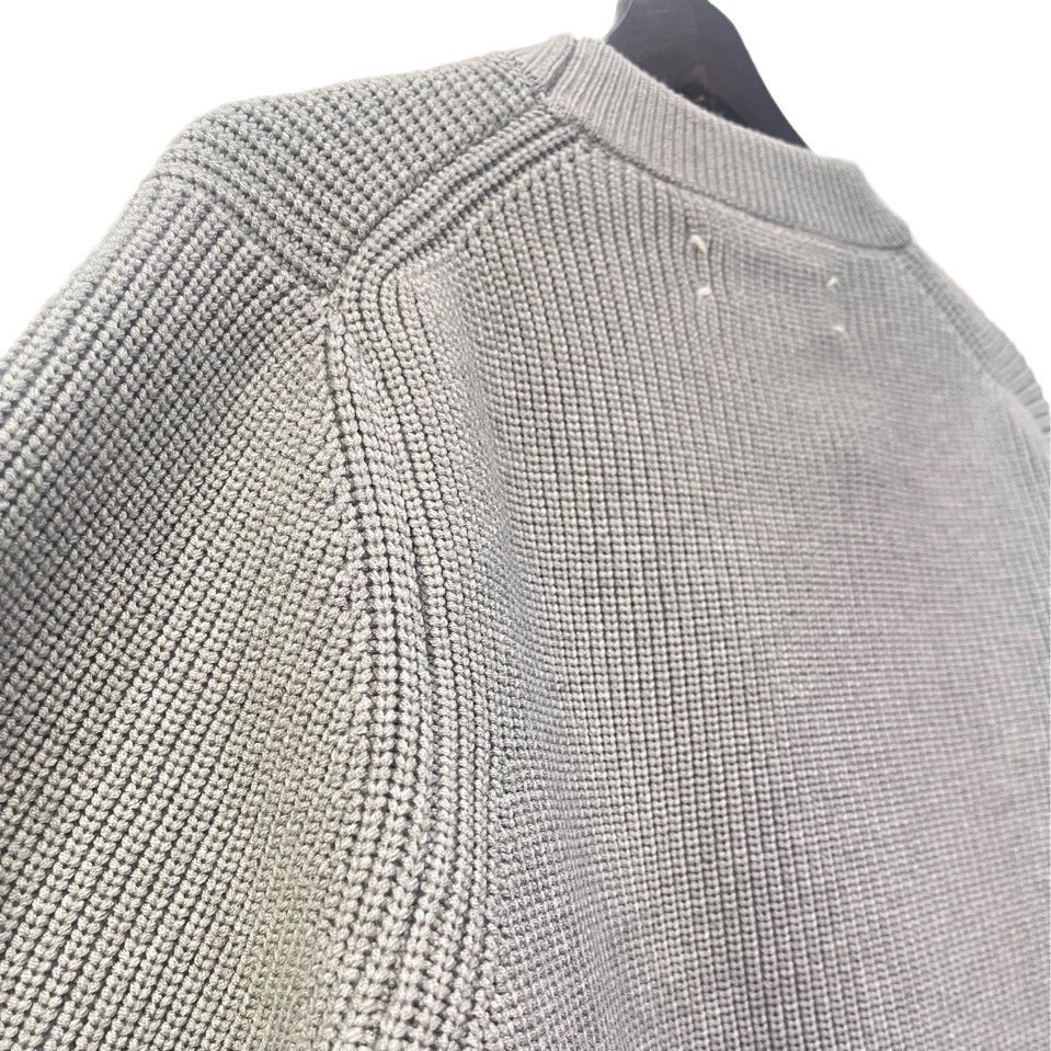 Round-neck knit sweater