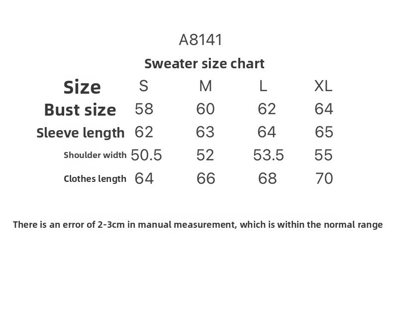Round Neck Knitted Sweater