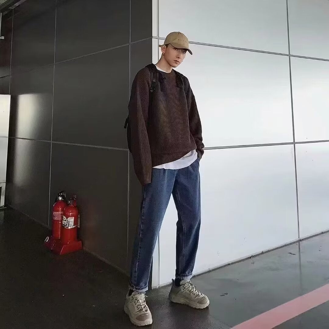 Round Neck Knitwear for Men