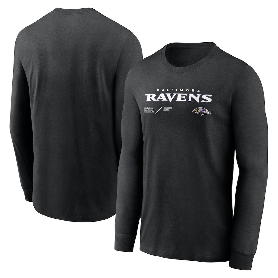 Round-neck long-sleeved T-shirt