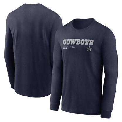 Round-neck long-sleeved T-shirt