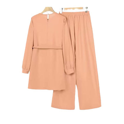 Round-neck long sleeves