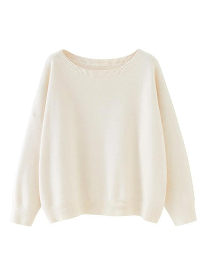 Round Neck Loose Pullover Sweater