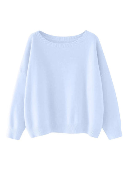 Round Neck Loose Pullover Sweater