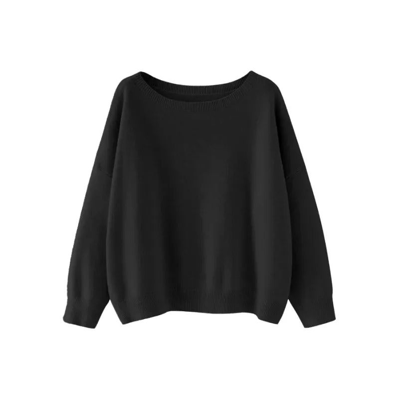 Round Neck Loose Pullover Sweater