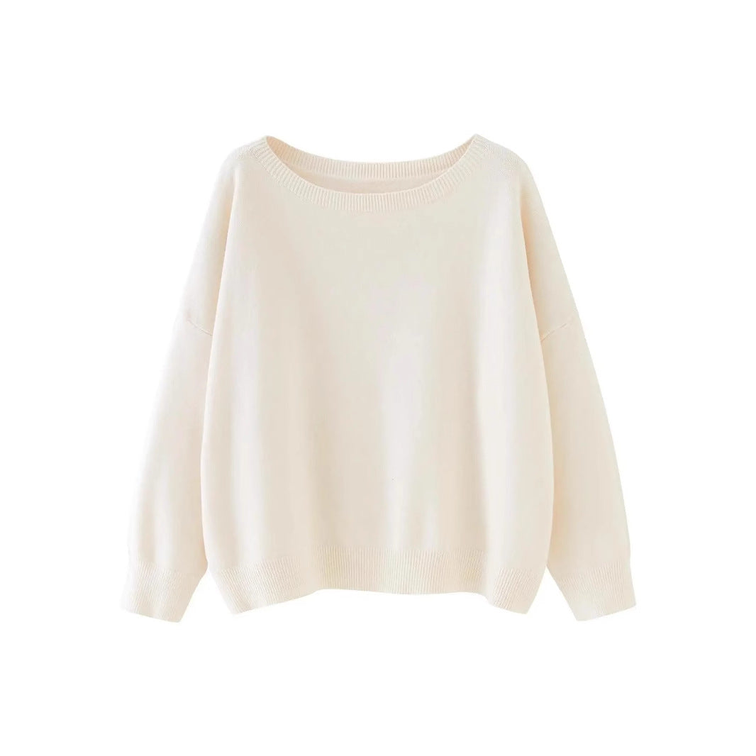 Round Neck Loose Pullover Sweater