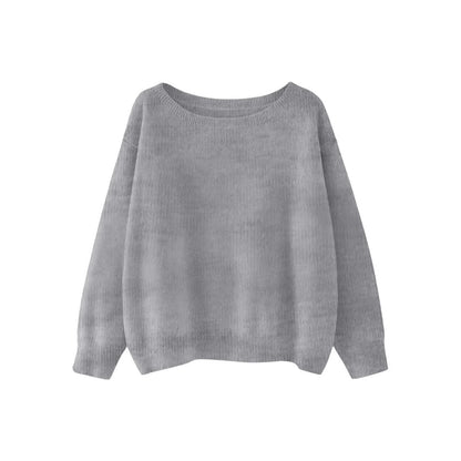Round Neck Loose Pullover Sweater