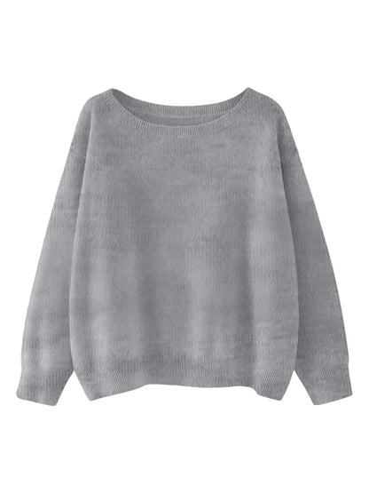 Round Neck Loose Pullover Sweater