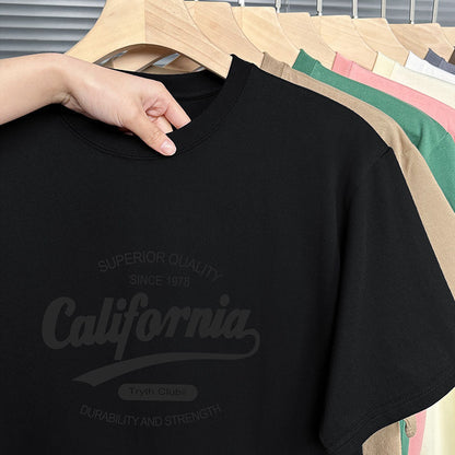 Round-neck printed T-shirt with trendy design