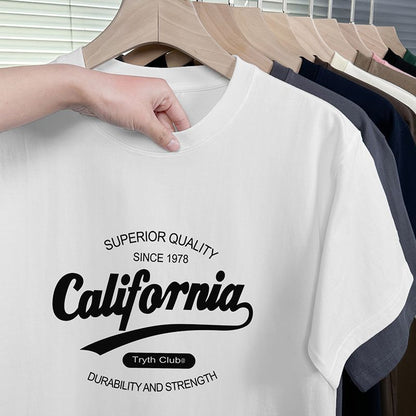 Round-neck printed T-shirt with trendy design