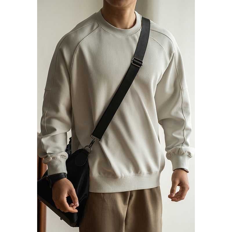 Round-neck pullover short-sleeved hoodie