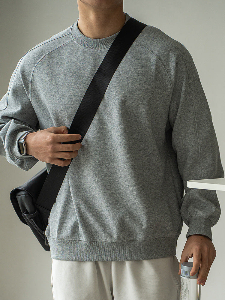 Round-neck pullover short-sleeved hoodie