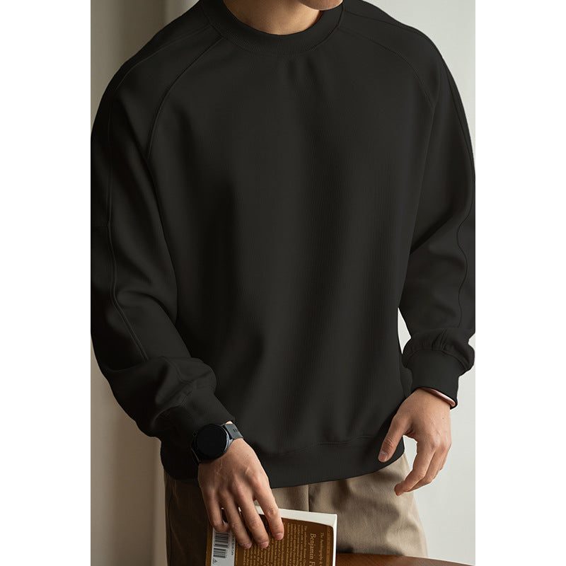 Round-neck pullover short-sleeved hoodie