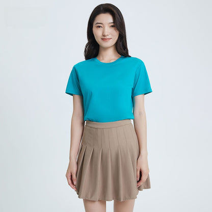 Round Neck Pure Cotton T-shirt Men's Top Base Shirt
